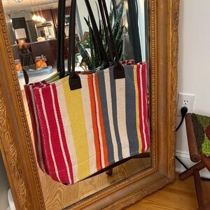 Striped Multicolor handwoven Bag from Dash & Albert Rug Company